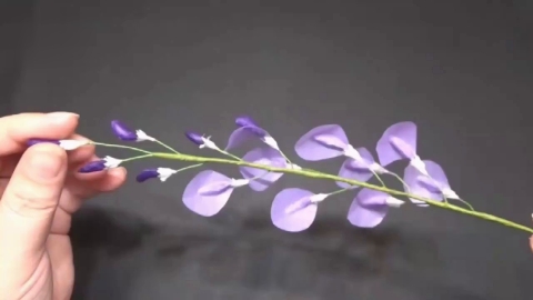 折纸-做紫藤花