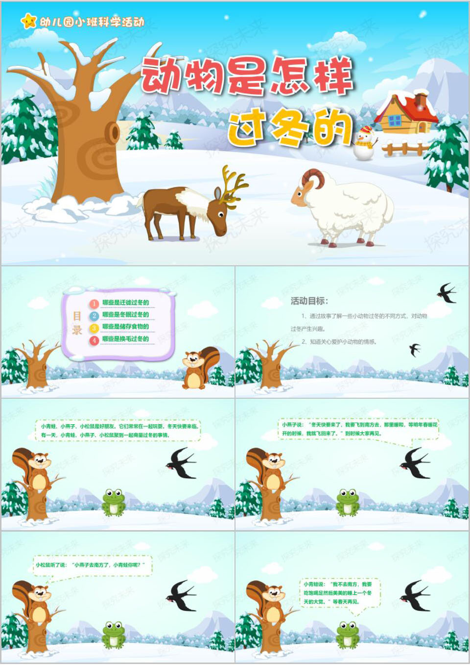 科学-动物怎么过冬